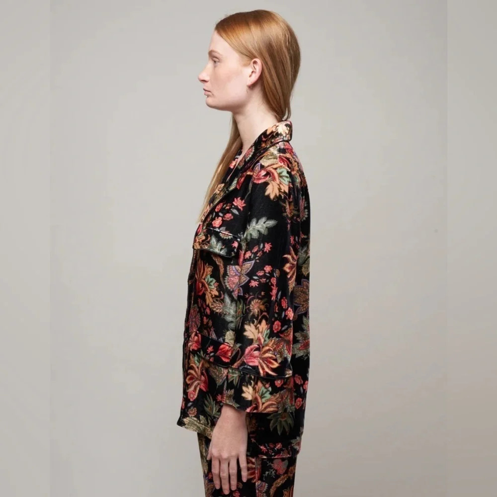 NWT Cara Cara Venezia Jacket in Multi Jacobean size Medium - Picture 9 of 15